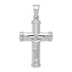 Sterling Silver Rhodium-plated Latin Crucifix Pendant