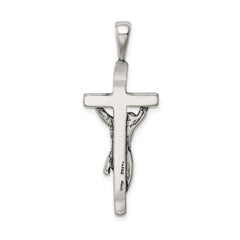 Sterling Silver Antiqued Crucifix Pendant - 4