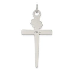 Sterling Silver Antiqued Crucifix Pendant - 2