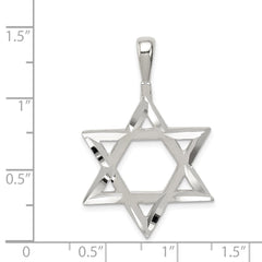 Sterling Silver Star of David Charm - 3