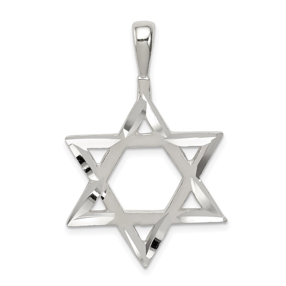 Sterling Silver Star of David Charm - 3