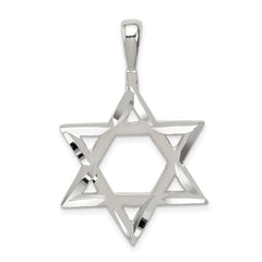 Sterling Silver Star of David Charm - 3