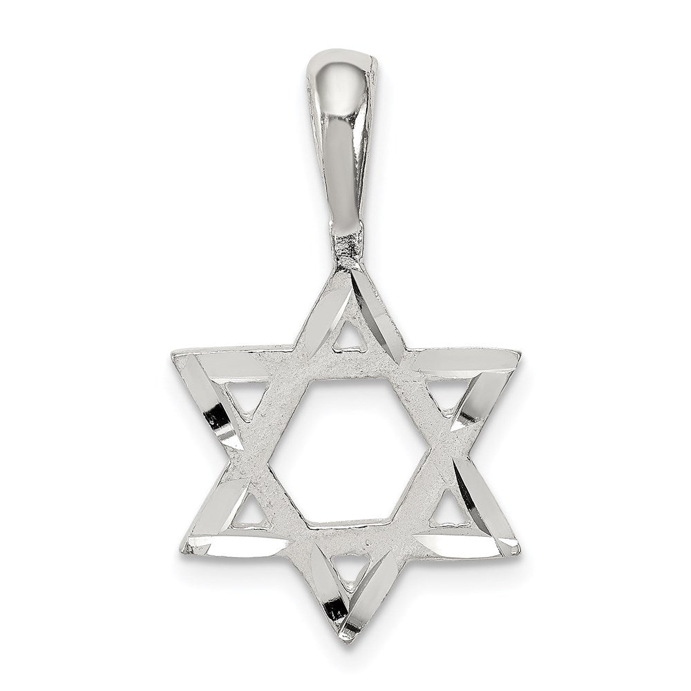 Sterling Silver Star of David Charm - 5