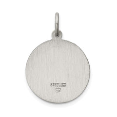 Sterling Silver Antiqued Jesus Have Mercy Medal