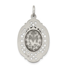 Sterling Silver Antiqued Miraculous Medal - 29