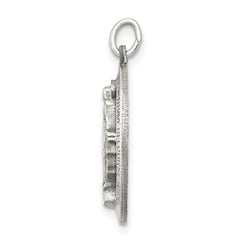 Sterling Silver Antiqued Miraculous Medal - 30