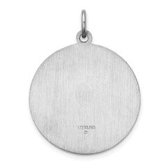 Sterling Silver Rhodium-plated Our Lady of Guadalupe Medal - 2