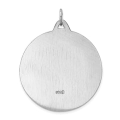 Sterling Silver Rhodium-plated Saint Christopher Medal - 3
