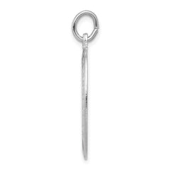 Sterling Silver Rhodium-plated Saint Christopher Medal - 5