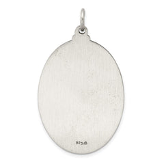Sterling Silver Antiqued Saint Christopher Medal - 2