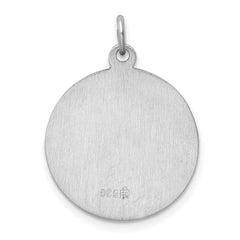 Sterling Silver Rhodium-plated Saint Jude Thaddeus Medal - 2
