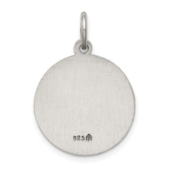 Sterling Silver Antiqued Saint Lucy Medal - 3