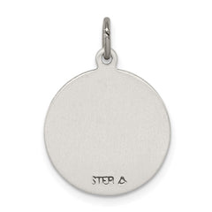 Sterling Silver Antiqued Saint Michael Medal - 5
