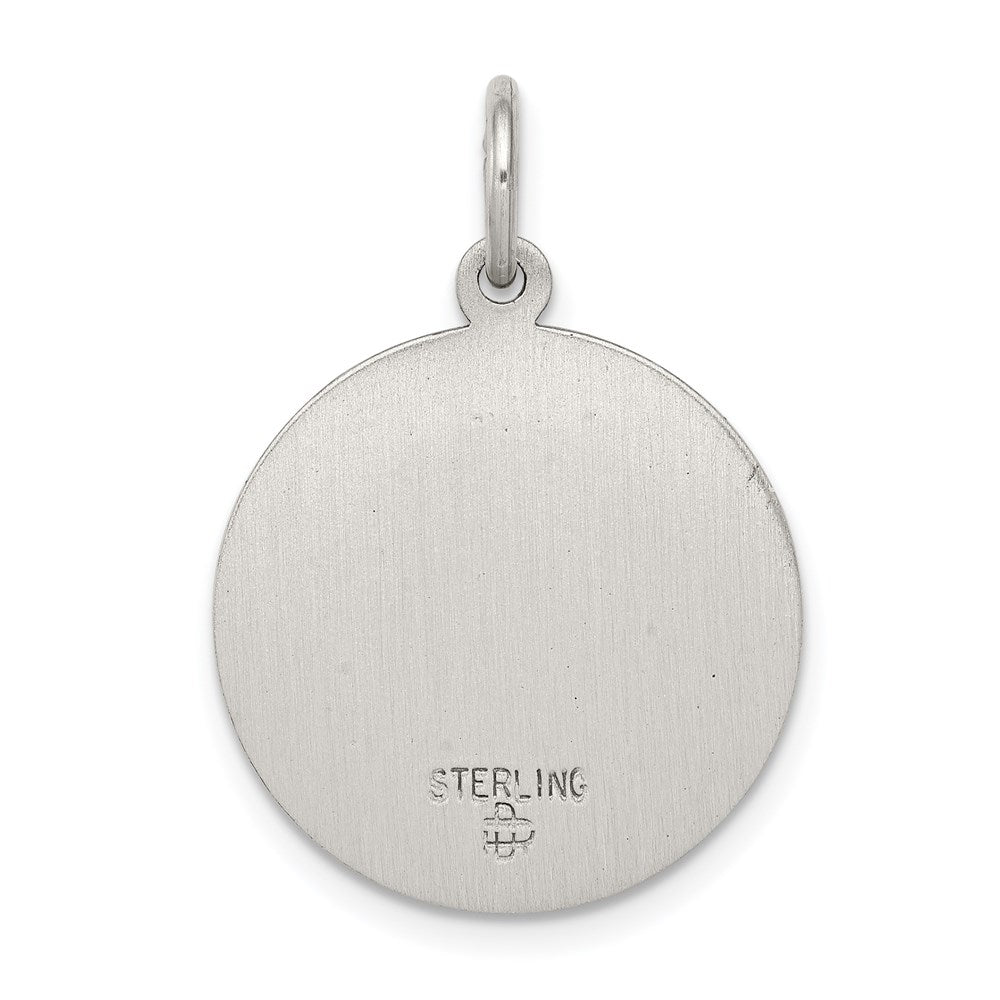 Sterling Silver Antiqued Saint Elizabeth Seton Medal - 2