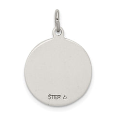 Sterling Silver Antiqued Saint Anne Medal - 2