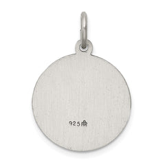 Sterling Silver Antiqued Saint Florian Medal - 6