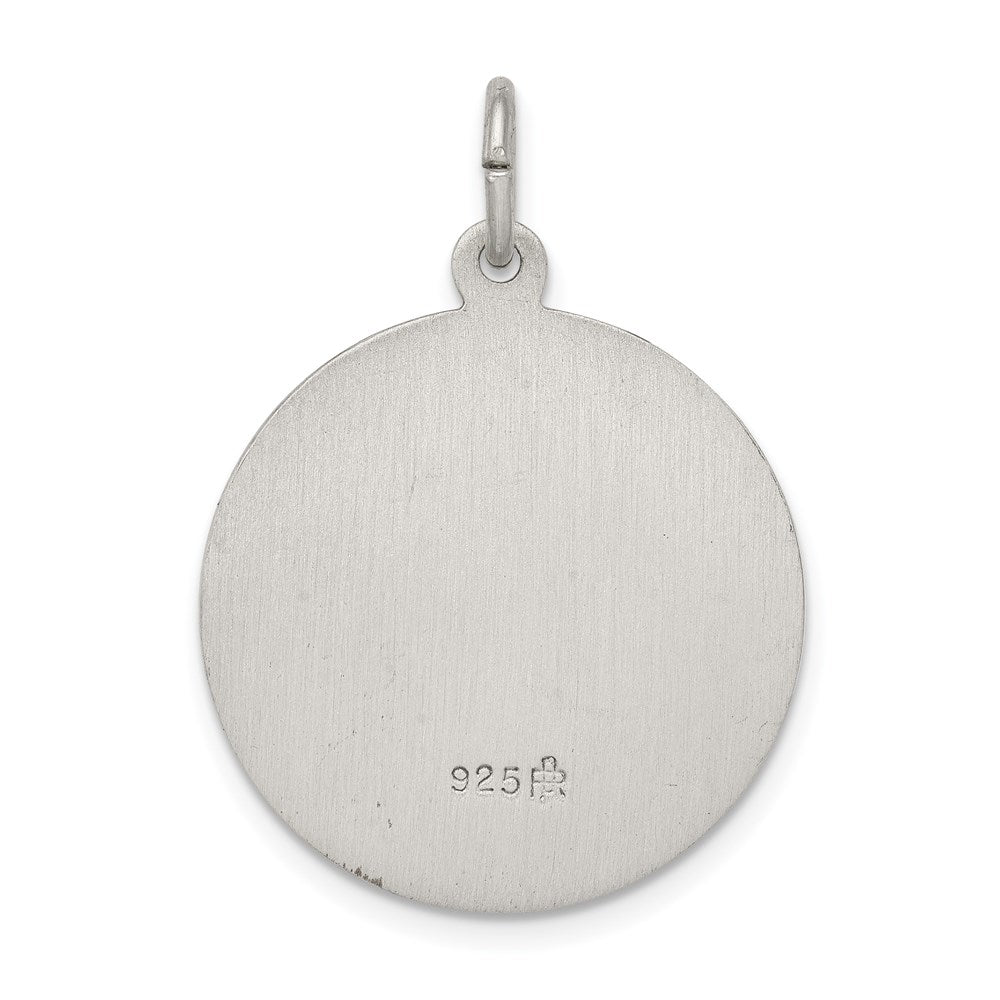 Sterling Silver Antiqued Saint Matthew Medal - 2