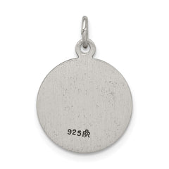 Sterling Silver Antiqued Saint Patrick Medal - 2