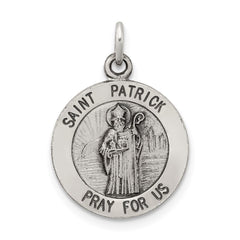 Sterling Silver Antiqued Saint Patrick Medal - 2