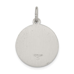 Sterling Silver Antiqued Saint Roch Medal - 2