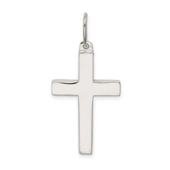 Sterling Silver Polished Cross Pendant - 21