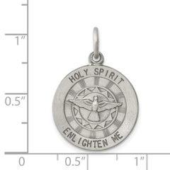 Sterling Silver Antiqued Holy Spirit Medal - 2