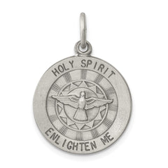 Sterling Silver Antiqued Holy Spirit Medal - 2