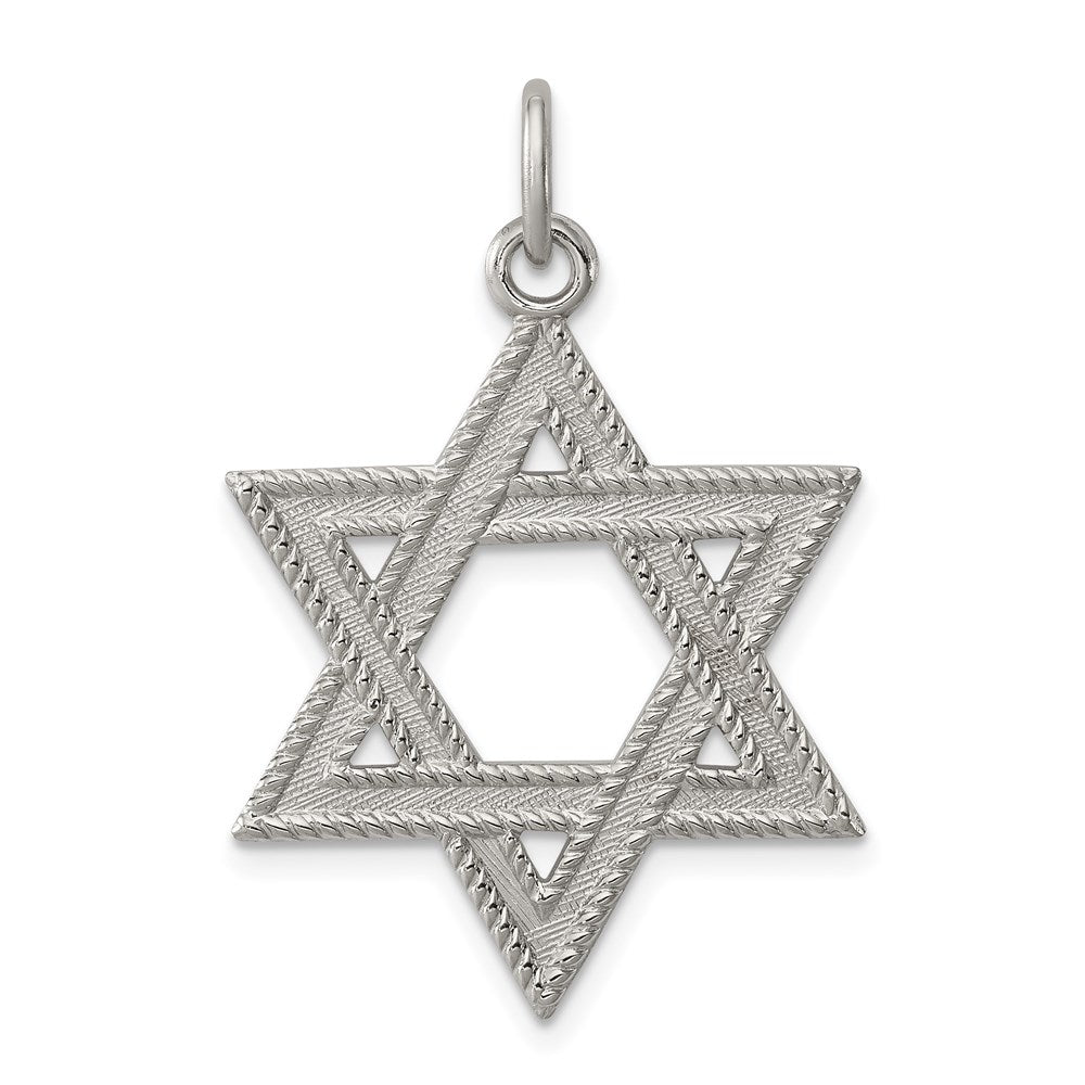 Sterling Silver Star of David Charm - 4