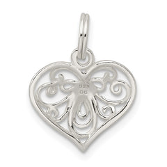 Sterling Silver Heart Charm - 2