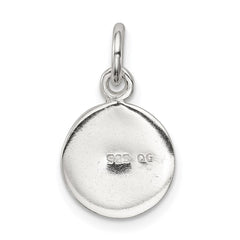 Sterling Silver Enameled Soccer Ball Charm - 3