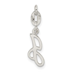 Sterling Silver Letter J Initial Charm - 2