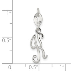 Sterling Silver Letter K Initial Charm - 2