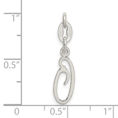 Sterling Silver Letter O Initial Charm - 3