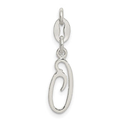 Sterling Silver Letter O Initial Charm - 3