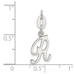 Sterling Silver Letter R Initial Charm - 2