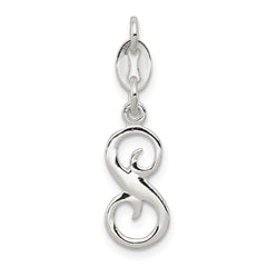 Sterling Silver Letter S Initial Charm - 3