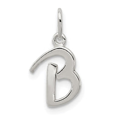 Sterling Silver Letter B Initial Charm - 3