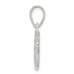 Sterling Silver Letter F Initial Pendant