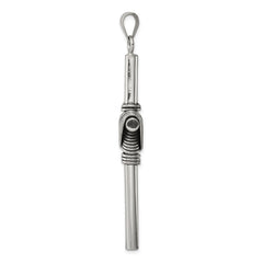 Sterling Silver Antiqued Cross Pendant - 5