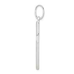 Sterling Silver Polished Cross Pendant - 17
