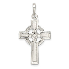 Sterling Silver Polished Cross Pendant - 20
