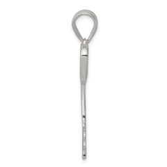 Sterling Silver Polished Key Pendant