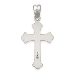 Sterling Silver Antiqued Cross Pendant - 21