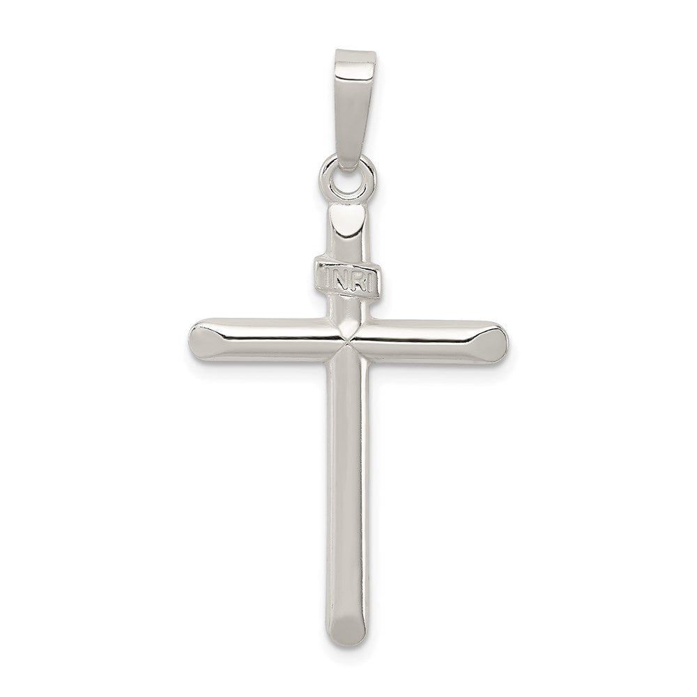 Sterling Silver Polished INRI Cross Pendant - 2