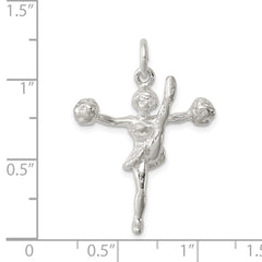 Sterling Silver Cheerleader Charm - 2