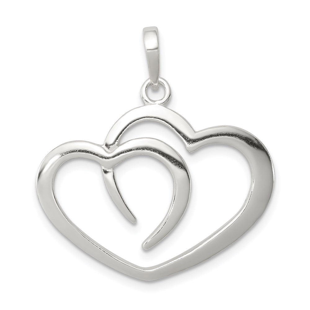 Sterling Silver Polished Heart Pendant - 3
