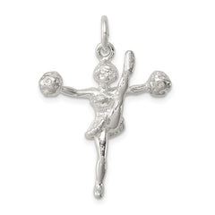Sterling Silver Cheerleader Charm - 2