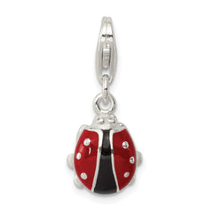 Sterling Silver Enameled Lady Bug Charm - 2