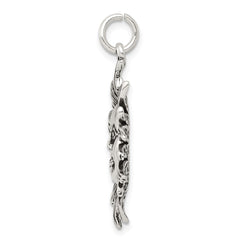 Sterling Silver Antiqued Sun Charm - 3
