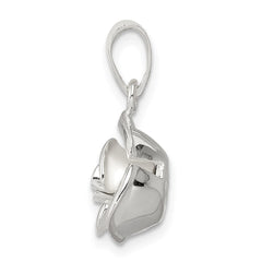 Sterling Silver Rose Pendant - 4